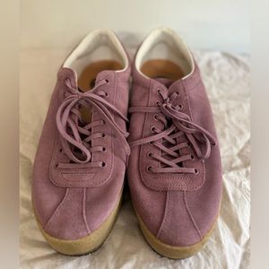 Pretty Green Pink Suede Trainers Crepe Sole UK10 / US11 - Liam Gallagher